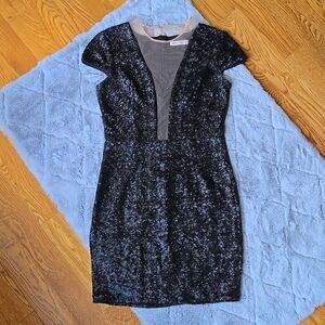 Dress The Population Black Sequin Dress, Women's Size Medium, Great Condition